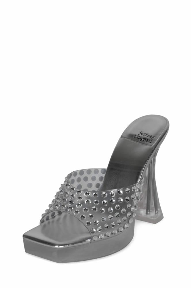 Jeffrey Campbell Women TIANNA_JWL CLEAR SILVER TPU