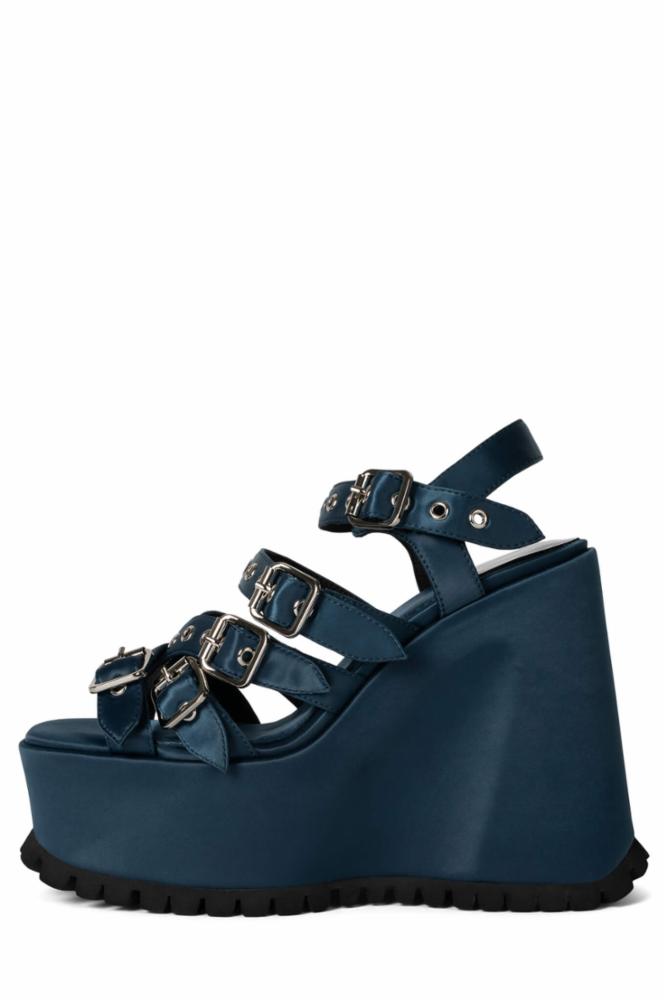 Jeffrey Campbell Women VOIDOID BLUE SATIN