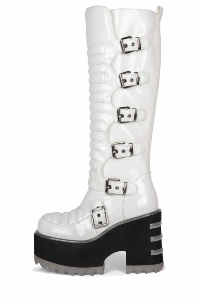 Jeffrey Campbell Women ZENON_KH WHITE PATENT  LEA