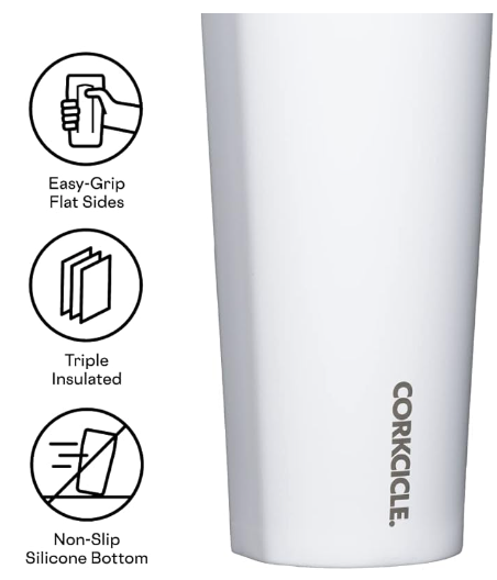 Corkcicle 24 oz cold cup custom branded with corporate logo
