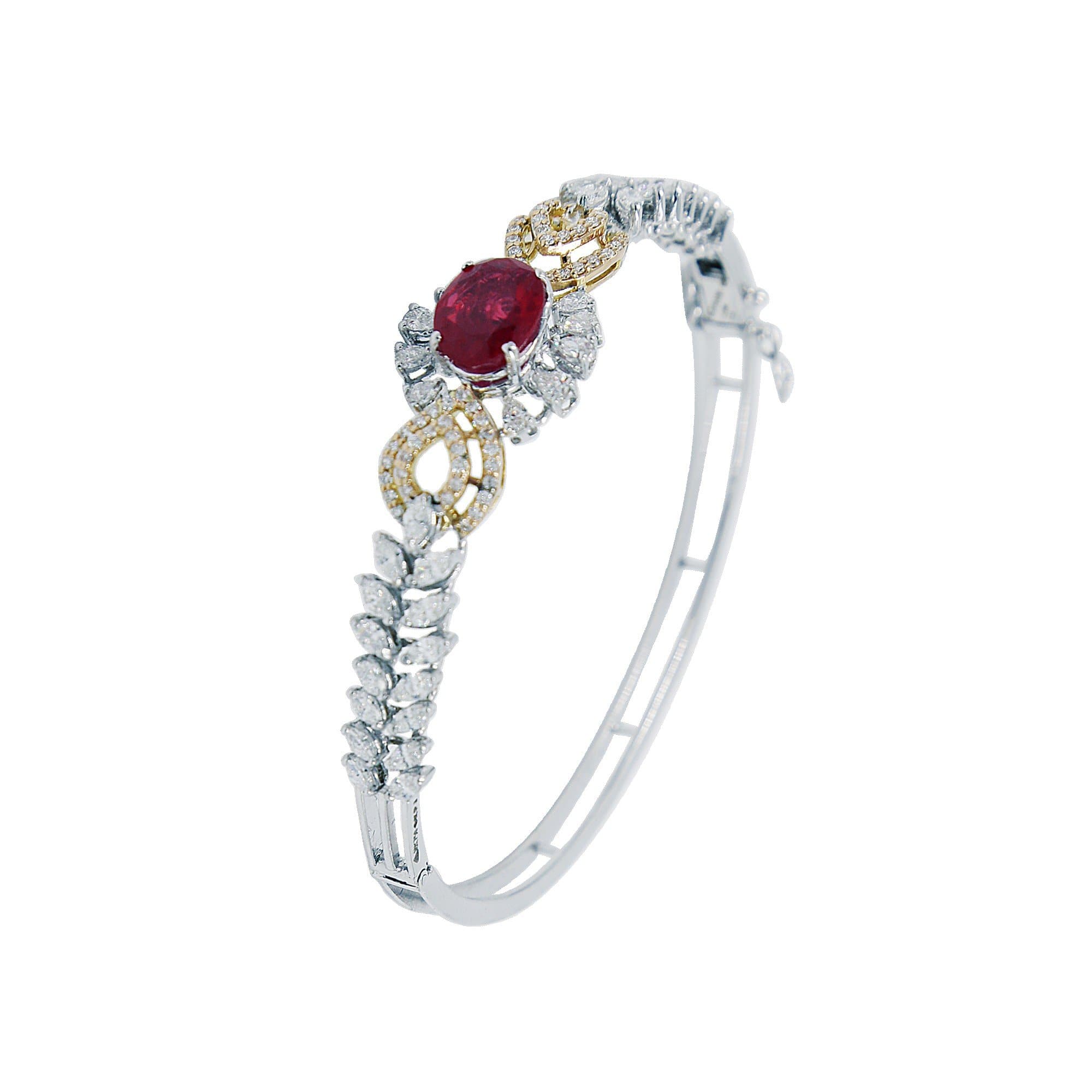 Kundan and ruby gem stone braceletkada  PANKU JEWELS