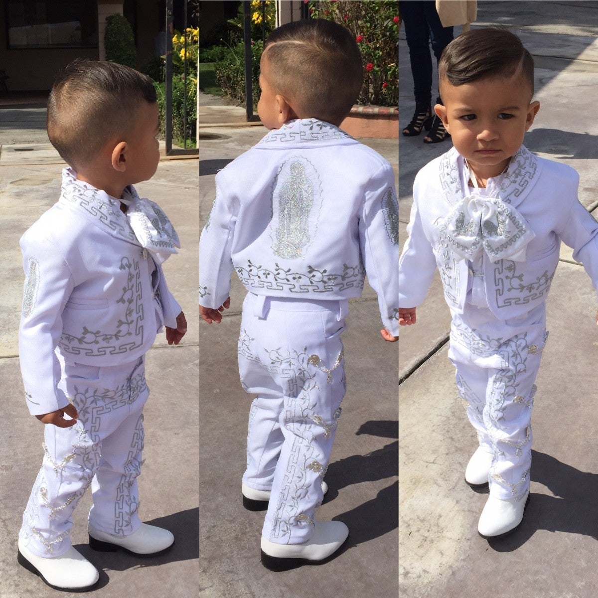 Top 46+ imagen baby boy baptism outfit charro
