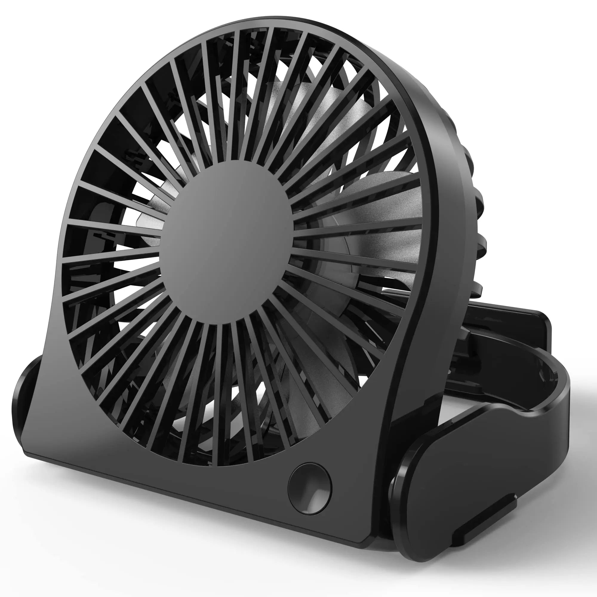USB Desk Fan, USB Powered Personal - Small, Mini Table Fan for Home Travel More, Powerful and Quiet Operation - ipanergy