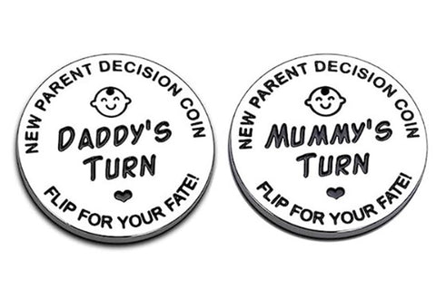 new dad mom gifts funny decisionmaking coin