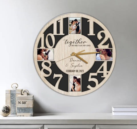 together-they-built-a-life-they-loved-wall-clock