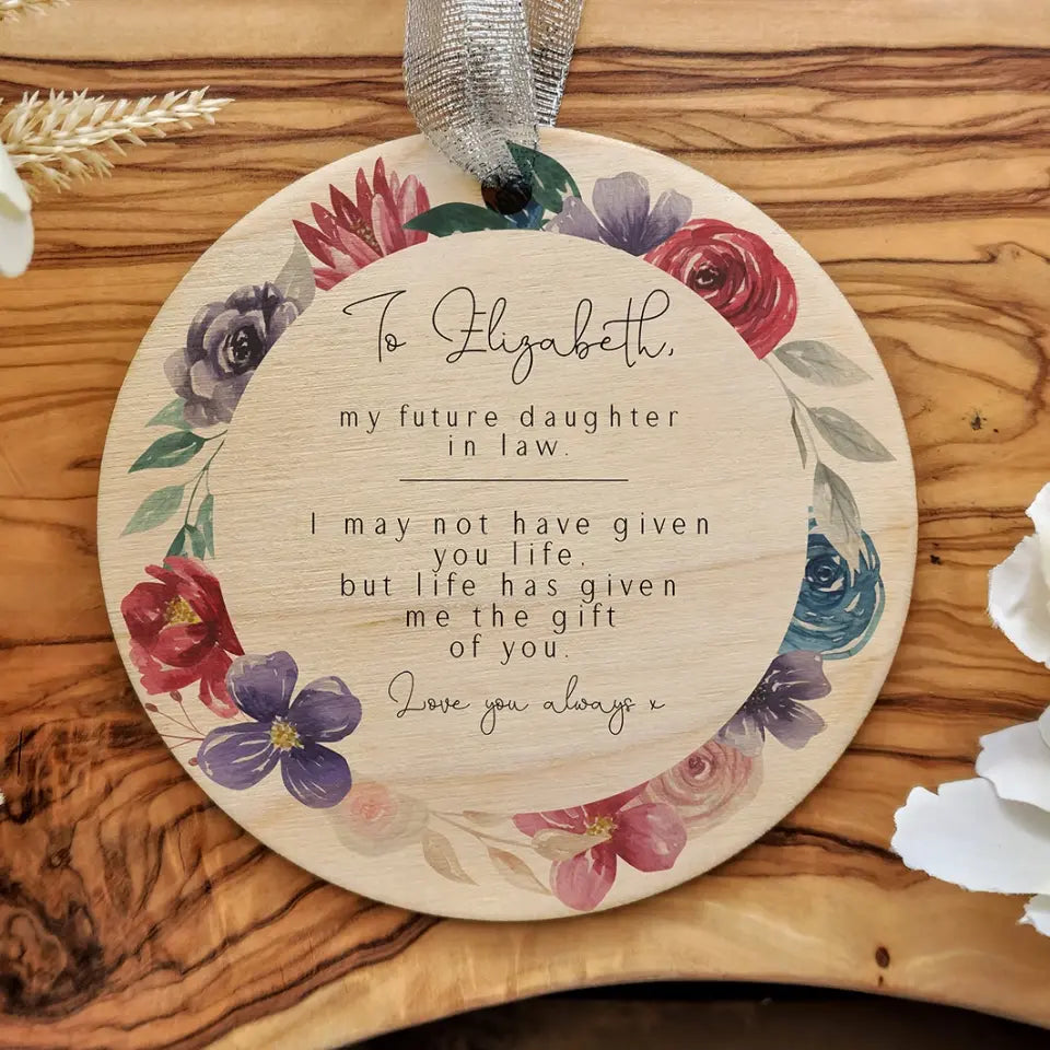 Life Gave Me The Gift Of You Daughter-in-law - Personalized Car Ornament - Best Gift For Daughter-in-law - 303IHPNPOR265