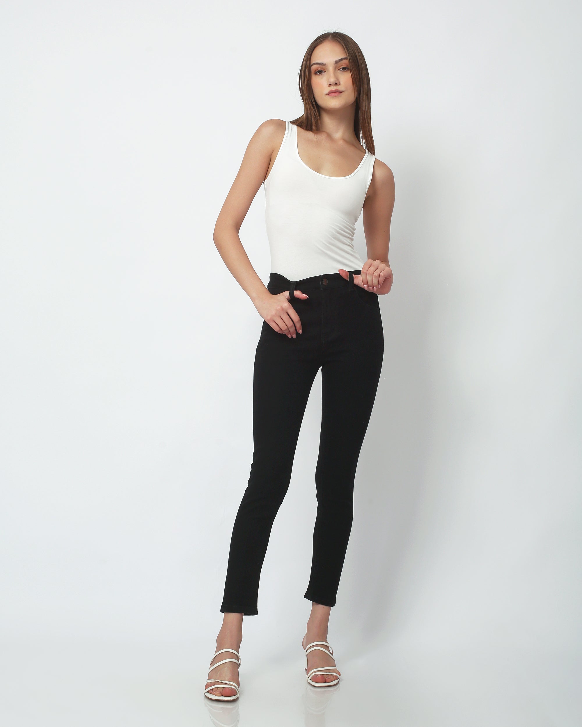 WD High Waist Black Jeggings – Montivo