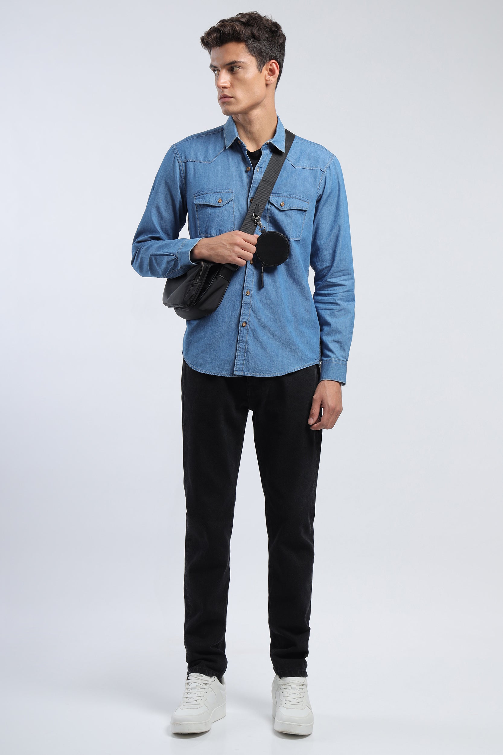 Chi tiết hơn 83 denim shirt uniqlo tuyệt vời nhất  trieuson5