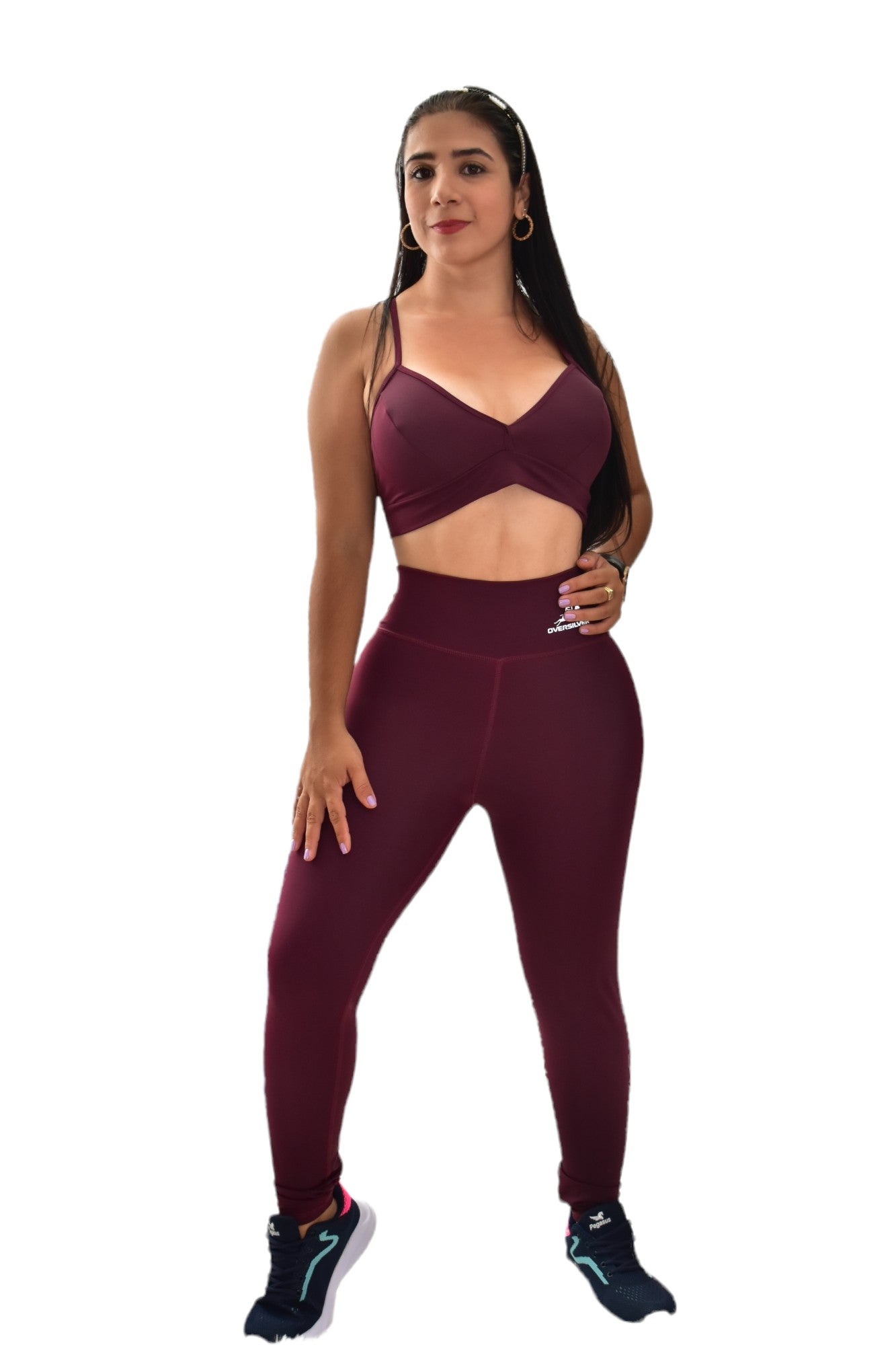 LEGGINS SET 2 PIEZAS PREMIUMTEX VINOTINTO – OVERSILVER®