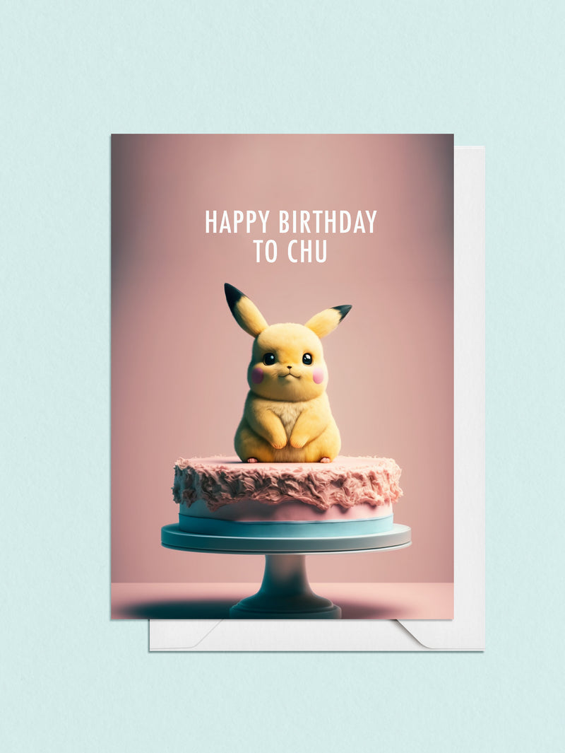 Pikachu Cake Pokemon Birthday Card Maria Maria 2968