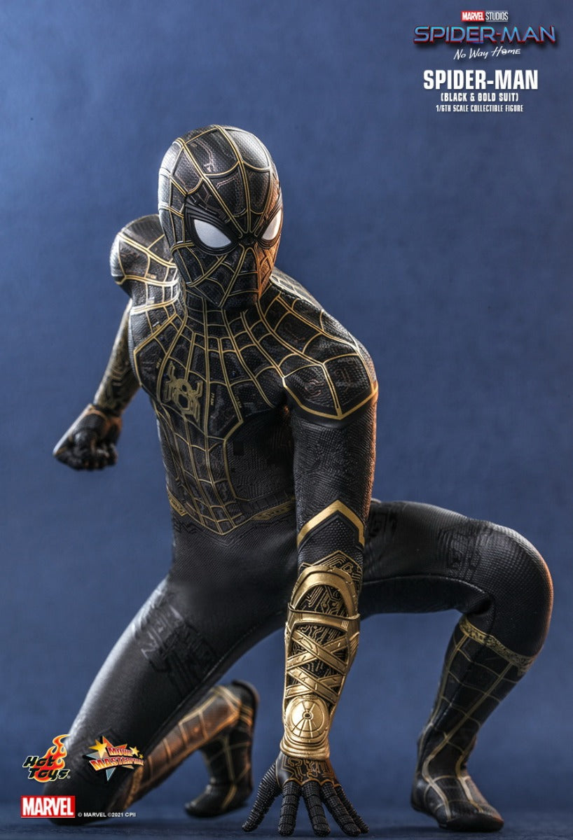HOT TOYS MARVEL SPIDER-MAN NO WAY HOME BLACK AND GOLD SUIT 1/6 MMS604 |  Anotoys Collectibles