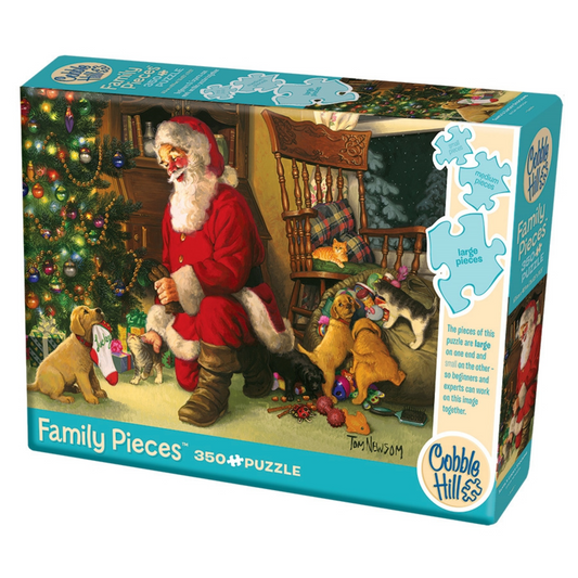 Santa's Lucky Stocking - 350 Piece Family Style Jigsaw Puzzle by Cobble Hill