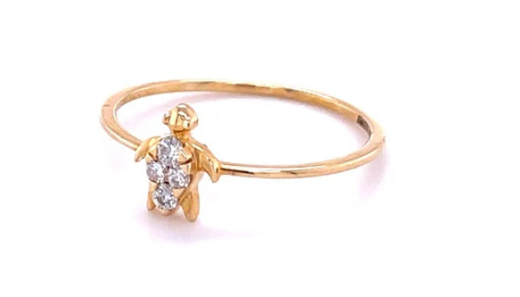 Bright Gems | Diamond Turtle Ring