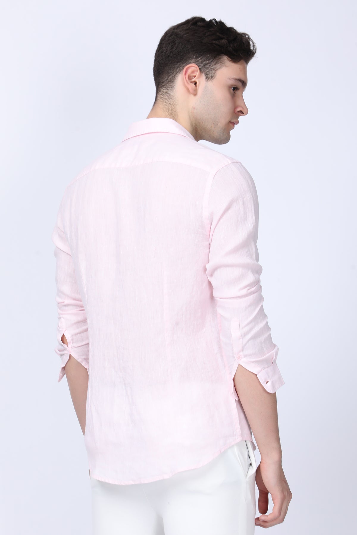 Jazz - 100% Linen Shirt - Lt Pink-XXL-46 / LT PINK