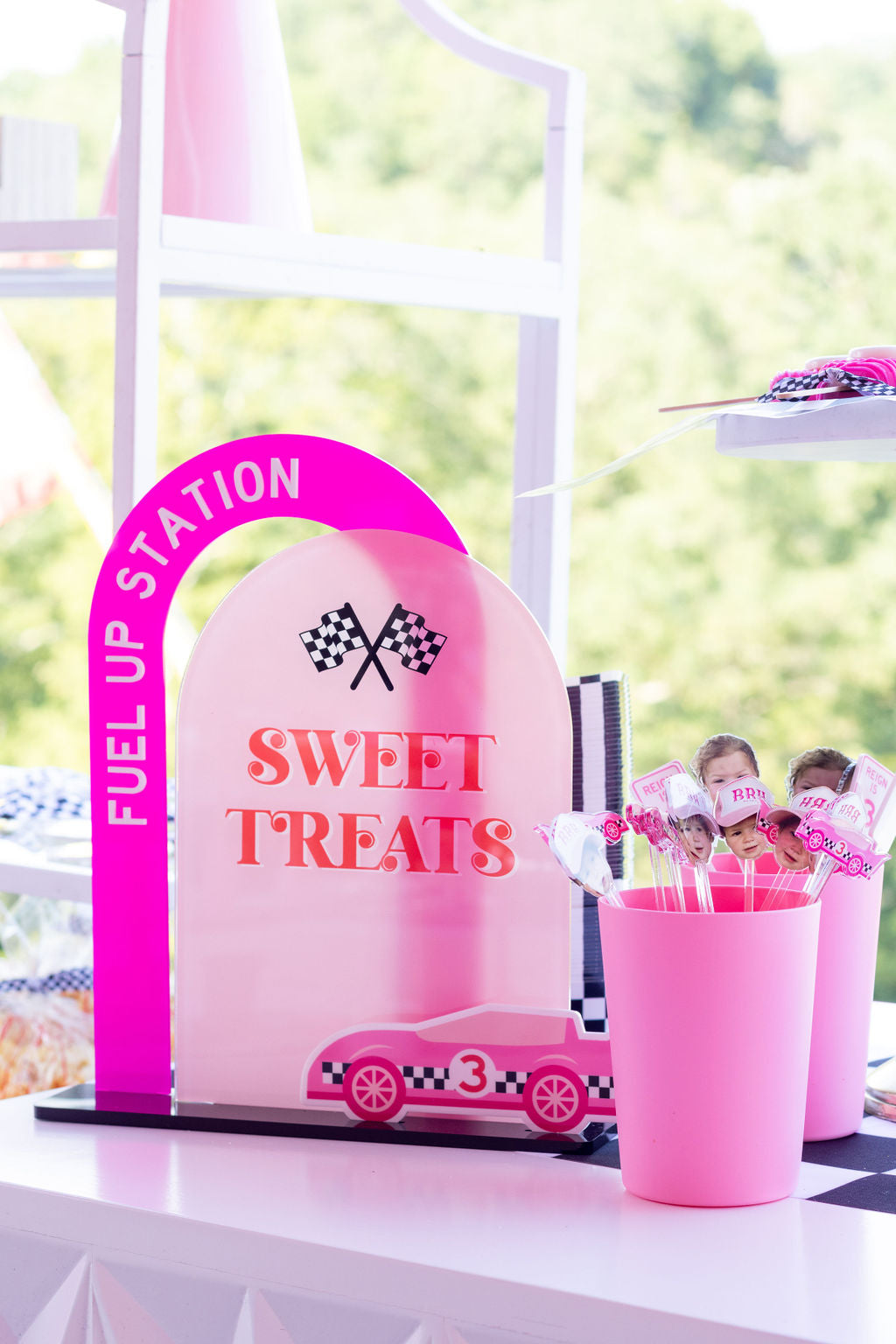 3rd Birthday Girl Race Car Theme