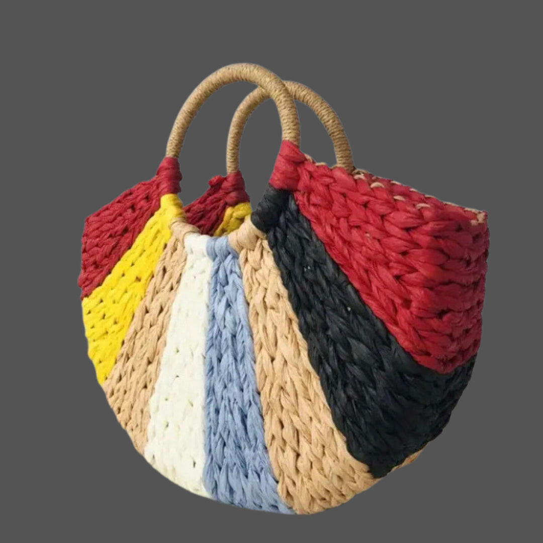 semicircle straw retro handbag - SEH Chic Boutique