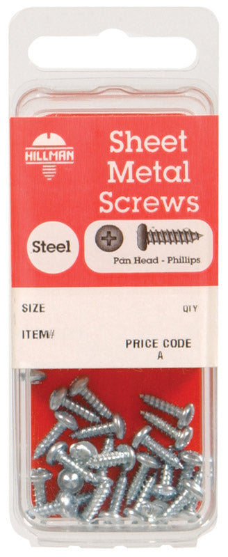 HILLMAN No. 10 X 3 in. L Phillips Pan Head Sheet Metal Screws 3 pk