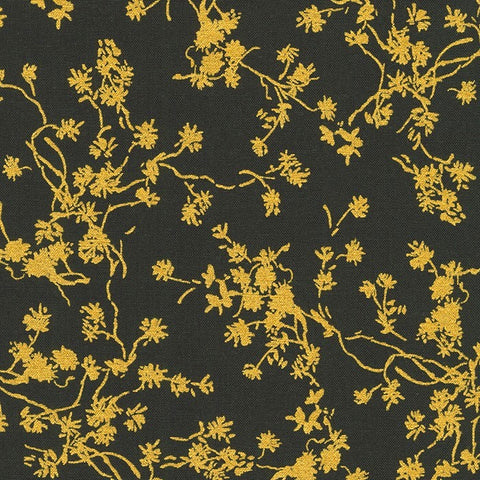 Kaufman Rosette Metallic 21281 14 Natural Large Floral By The Yard