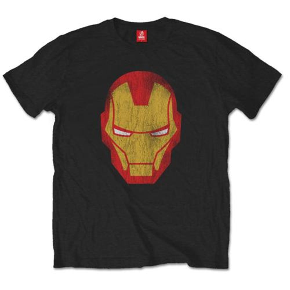 Marvel Comics Iron Man Distressed Men's Black Short Sleeves T Shirts ...