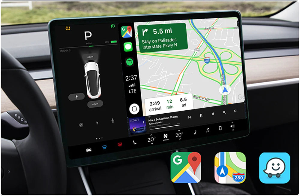 Adaptateur sans fil Carlinkit T2C pour Tesla - Carplay Apple