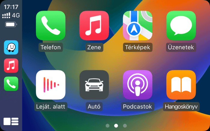 Carplay-hoofdscherm