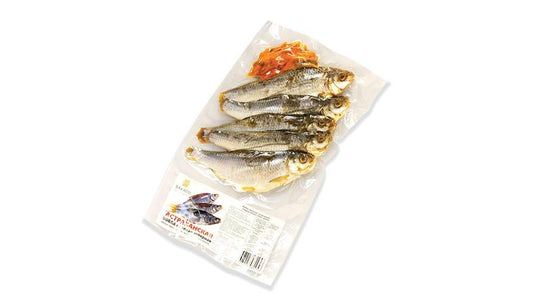 Stockfish Dried fish with caviar NoScale. 2.2 lbs or 1kg Taranka. Vacuum  pack.