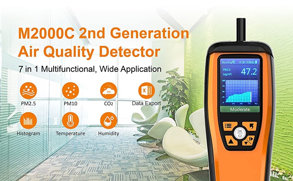 Temtop M2000C 2nd CO2 Air Quality Monitor