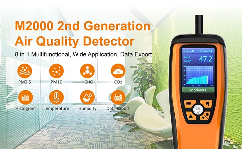 Temtop M2000 2nd CO2 Air Quality Monitor