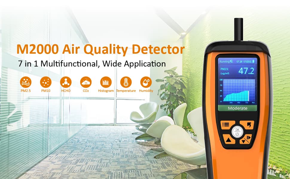 Temtop M2000 CO2 Air Quality Monitor