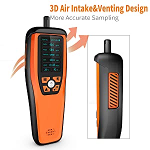 Temtop M2000 CO2 Air Quality Monitor 3D Air Intake & Venting Design