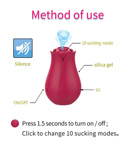 New Rose Toy Sucking Vibrator ootyemo-d914.myshopify.com