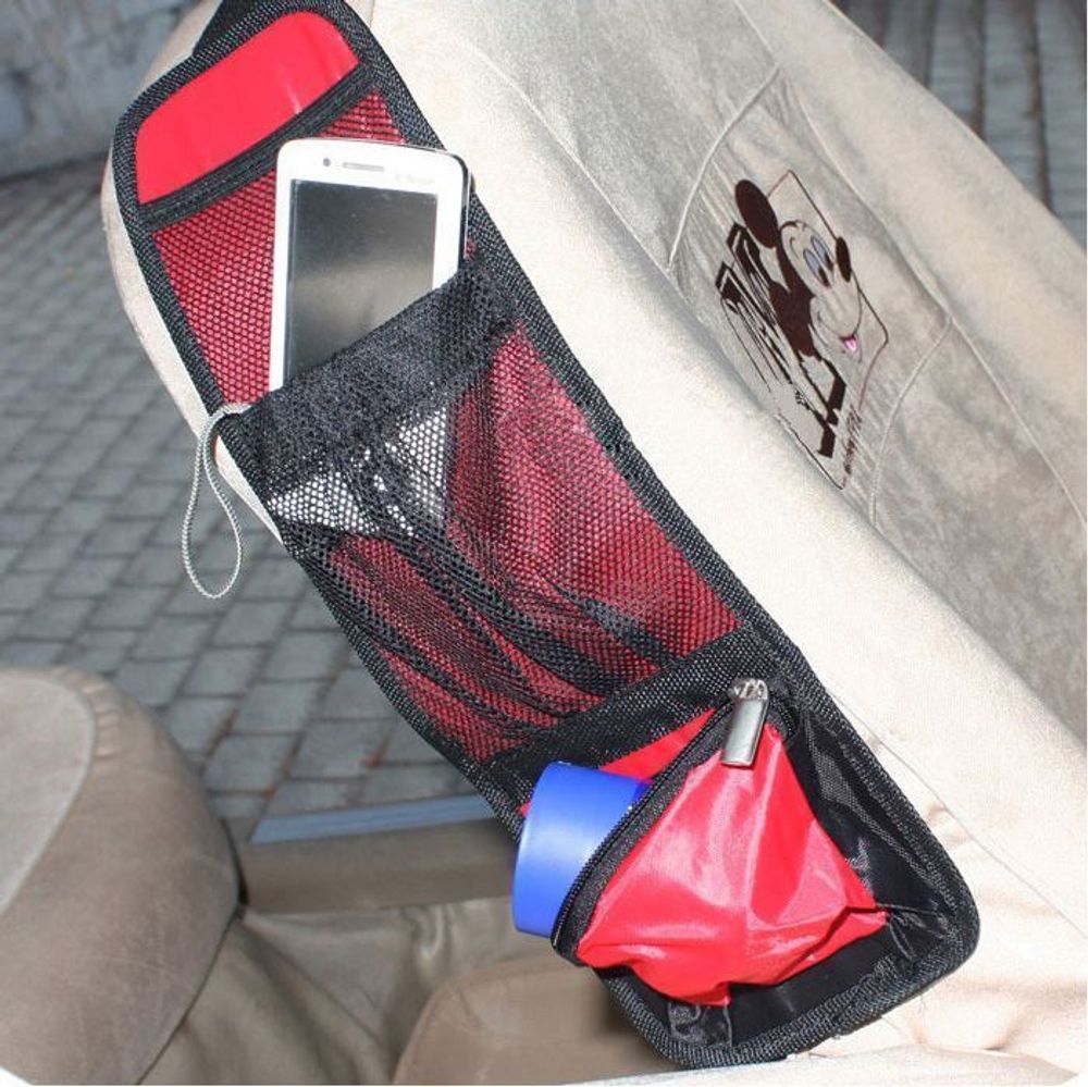 Vinsani Deluxe Multi Pocket Hanging Car Back Seat Pouch Storage Organiser -  Black - Vinsani Ltd.