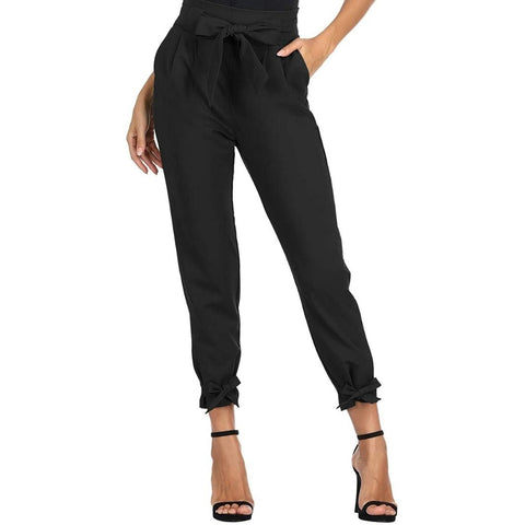 Casual High Waisted Work Pants