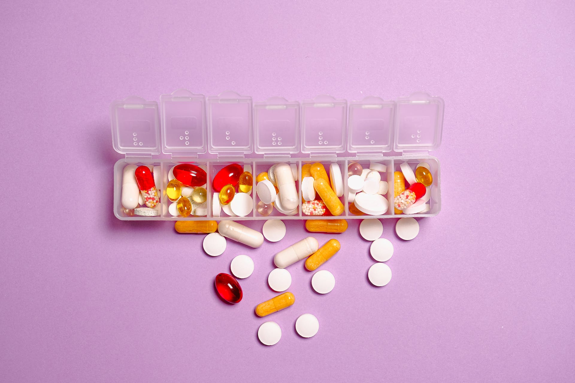 A weekly pill organizer.