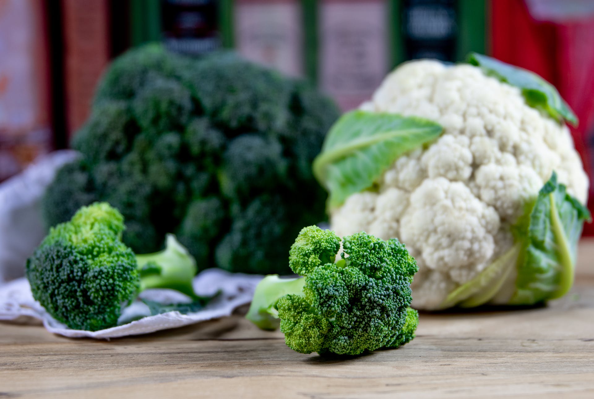 Cauliflower and broccoli.