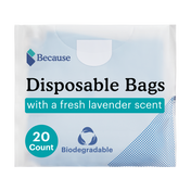 Disposable bags with a fresh lavender scent 20 count biodegradable