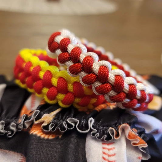 Paracord Red, White, & Blue Bracelets Paralix