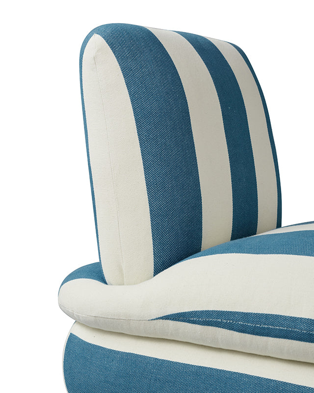 Pillow Chair - Blue Cabana Stripe