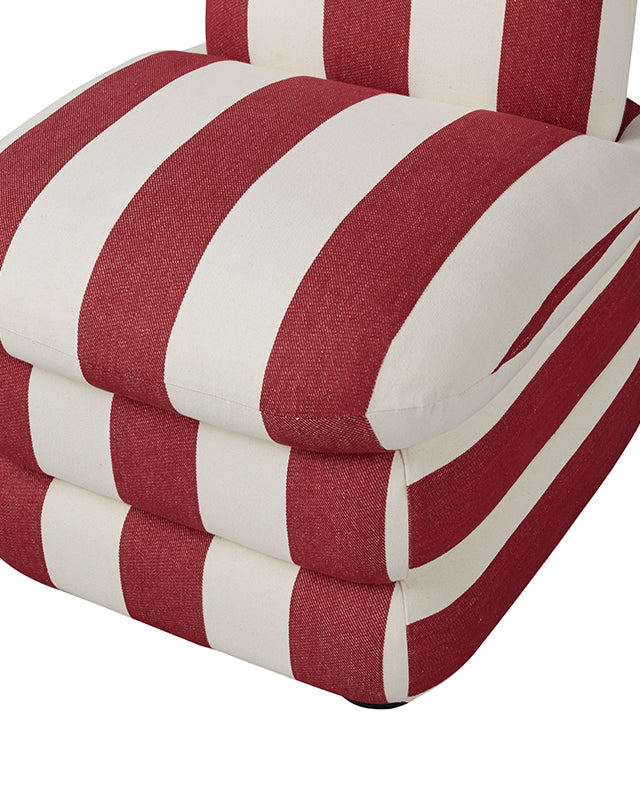 Pillow Chair - Red Cabana Stripe