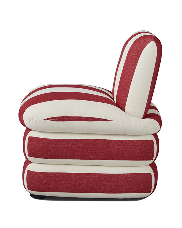 Pillow Chair - Red Cabana Stripe