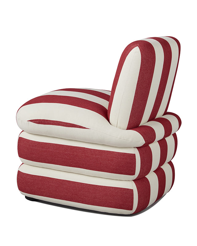 Pillow Chair - Red Cabana Stripe