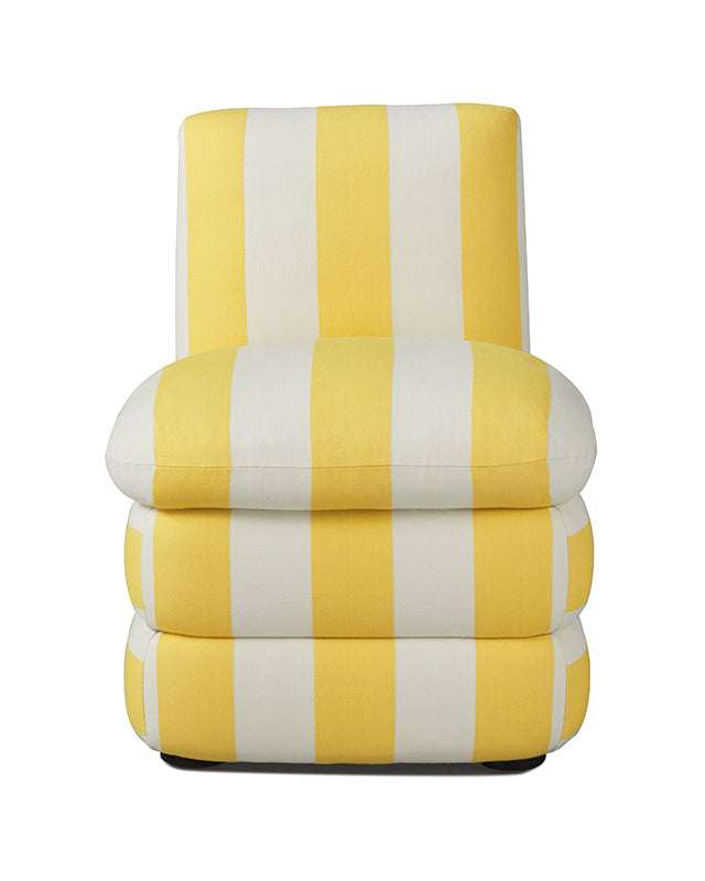 Pillow Chair - Yellow Cabana Stripe