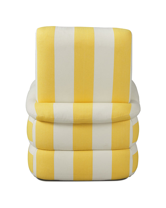 Pillow Chair - Yellow Cabana Stripe