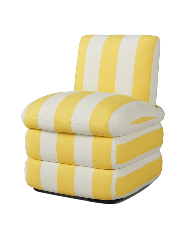 Pillow Chair - Yellow Cabana Stripe