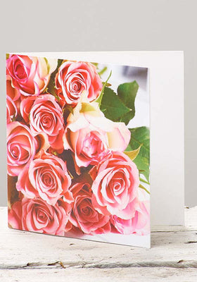 Image of Pink Rose Greeting Card