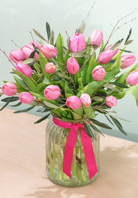 Image of Pink Tulip Vase