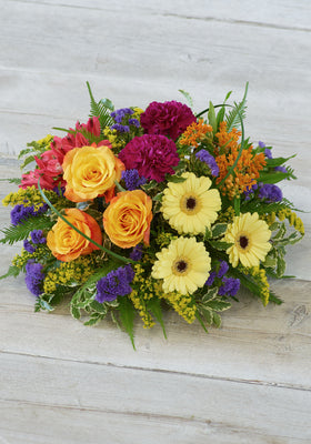 Image of Bold Brights Funeral Posy