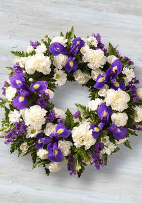Image of Classic Blue & White Wreath