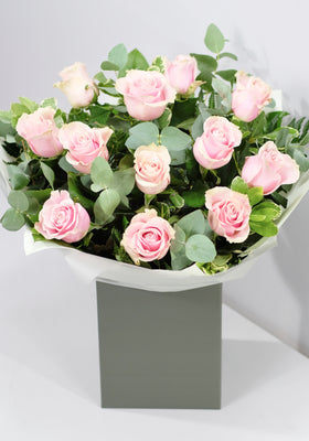 Image of Pink Rose Hand-Tied