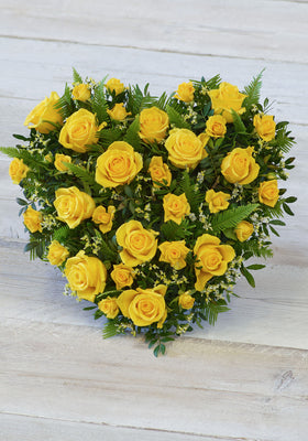 Image of Yellow Rose Heart